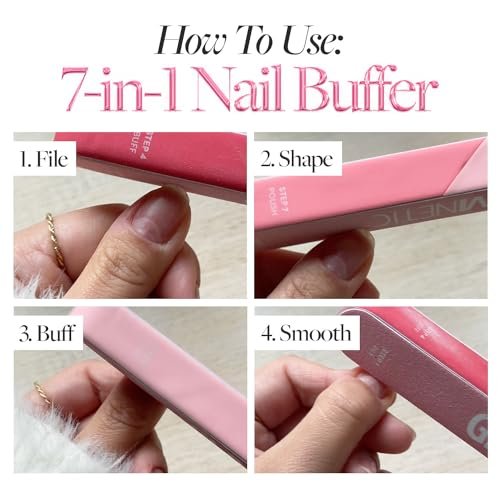 Glamnetic 7-in-1 Nail Buffer: All-in-One Nail Buffing Block for Filing, Shaping, Smoothing & Polishing - görsel 10