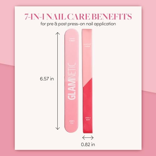Glamnetic 7-in-1 Nail Buffer: All-in-One Nail Buffing Block for Filing, Shaping, Smoothing & Polishing - görsel 6