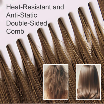 Kootinn 4-Pack Double-Sided Fish Shape Hair Foiling & Highlighting Combs for Balayage, Dyeing & Teasing - Lightweight, Static-Free, Tortoiseshell