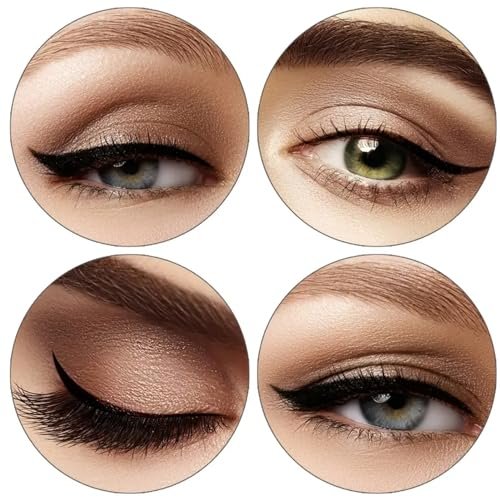 IDDFEVE 4 Pcs Eyeliner Stencils for Cat Eye Winged and Smokey Eyeshadow Applicators Shaper Tool Guide (10 Different Effects) - görsel 10