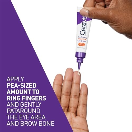 CeraVe Skin Renewing Vitamin C Eye Cream – Dark Circles & Puffiness, 0.5 Fl Oz Avelisse