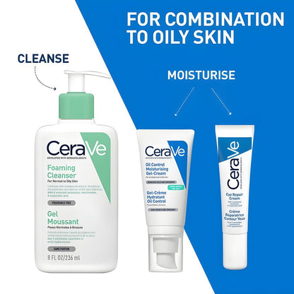 CeraVe Oil Control Moisturizing Gel-Cream for Oily Skin - 3 Fl Oz Avelisse