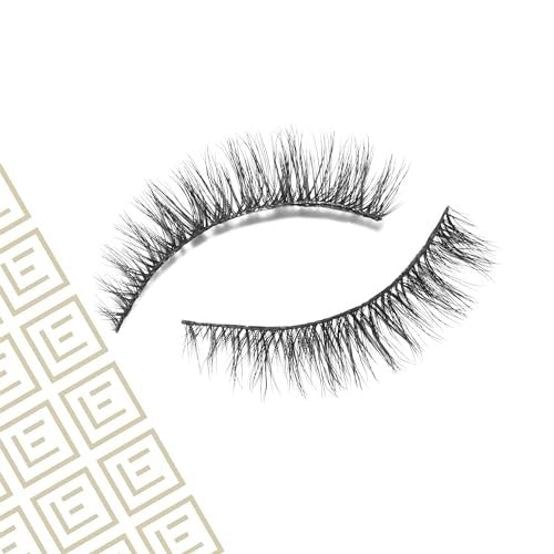 Eylure Luxe Faux Mink False Lashes - Natural Lavish, 4 Pairs Bonus Pack with Glue | 10 Wears Avelisse