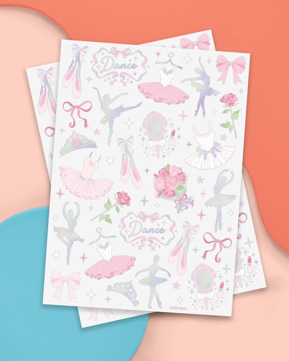 xo, Fetti Ballerina Party Temporary Tattoos - 50 Iridescent Foil | Happy Birthday Princess Decorations, Bow Girl Baby Shower Accessory, Ballet Theme Favor, Dancer Gift + Tutu Supplies - görsel 4