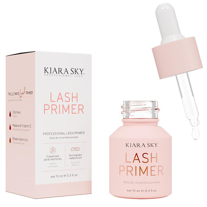 KIARA SKY LASH Lash Primer for Eyelash Extensions - Odorless Pre-treatment with Vitamin E, 15ml Avelisse