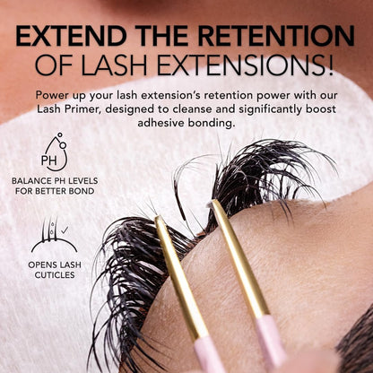 KIARA SKY LASH Lash Primer for Eyelash Extensions - Odorless Pre-treatment with Vitamin E, 15ml Avelisse