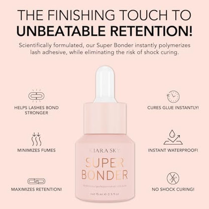 KIARA SKY LASH Super Bonder for Eyelash Extensions – Glue Accelerator & Adhesive Booster (15ml) Avelisse