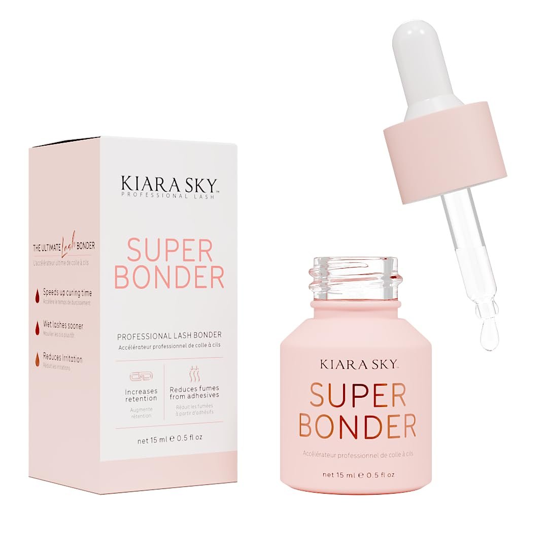 KIARA SKY LASH Super Bonder for Eyelash Extensions – Glue Accelerator & Adhesive Booster (15ml) Avelisse