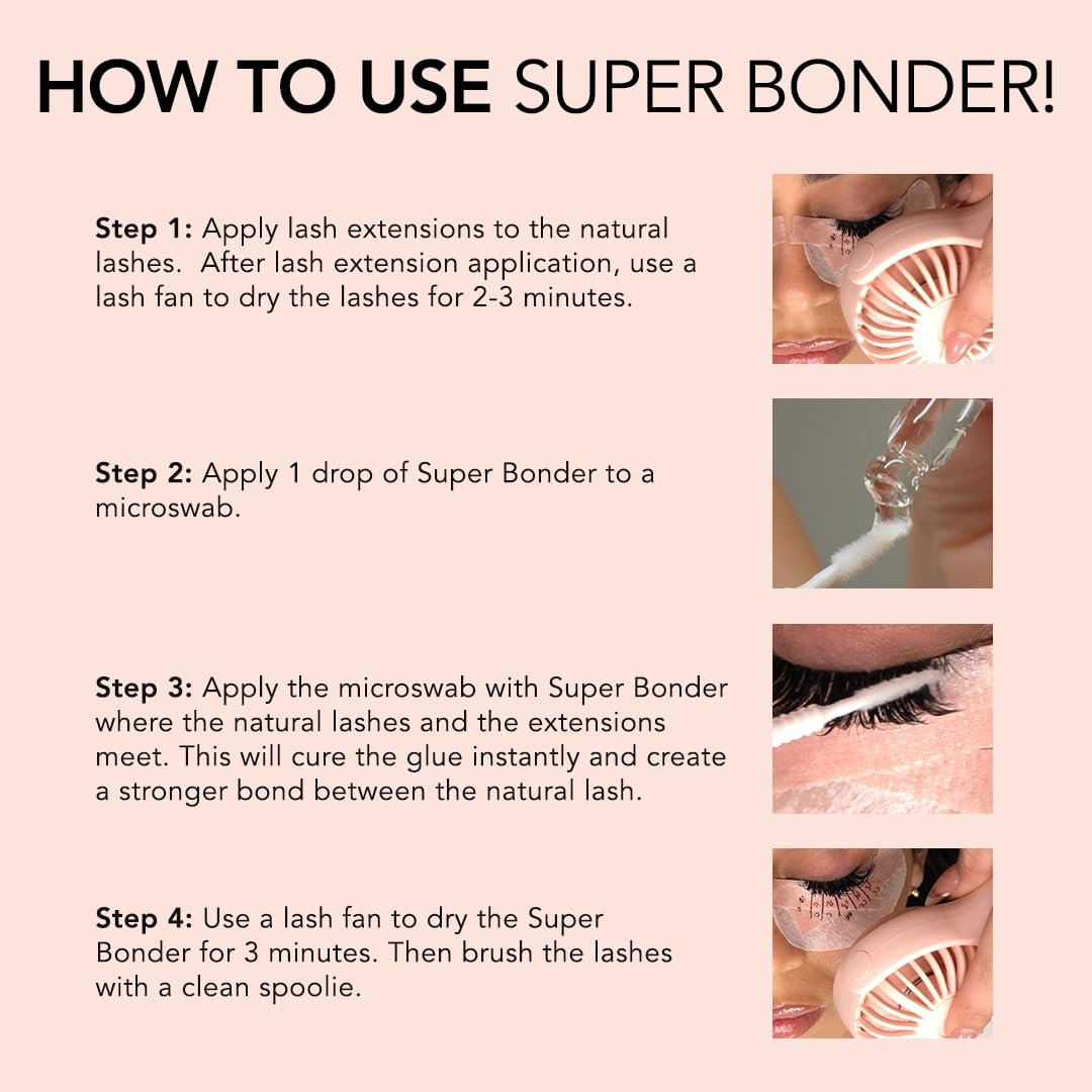 KIARA SKY LASH Super Bonder for Eyelash Extensions – Glue Accelerator & Adhesive Booster (15ml) Avelisse
