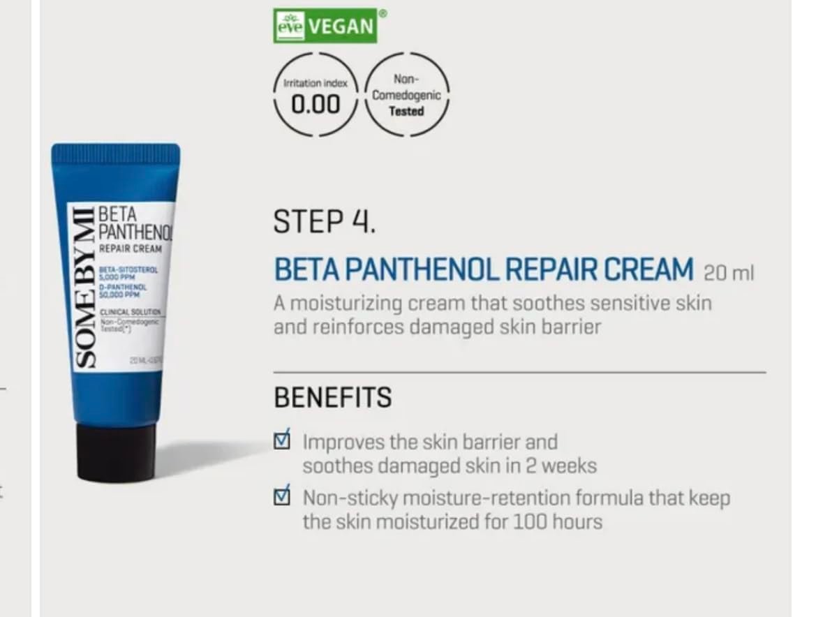 Some By Mi Beta Panthenol Repair Starter Kit - Soothing & Strengthening Facial Kit - görsel 9