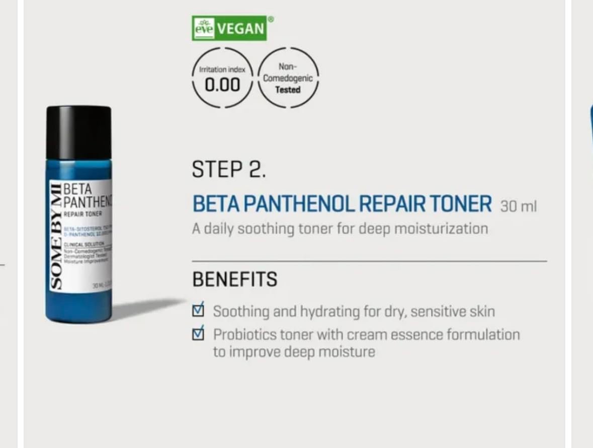 Some By Mi Beta Panthenol Repair Starter Kit - Soothing & Strengthening Facial Kit - görsel 5