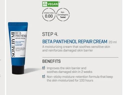 Some By Mi Beta Panthenol Repair Starter Kit - Soothing & Strengthening Facial Kit