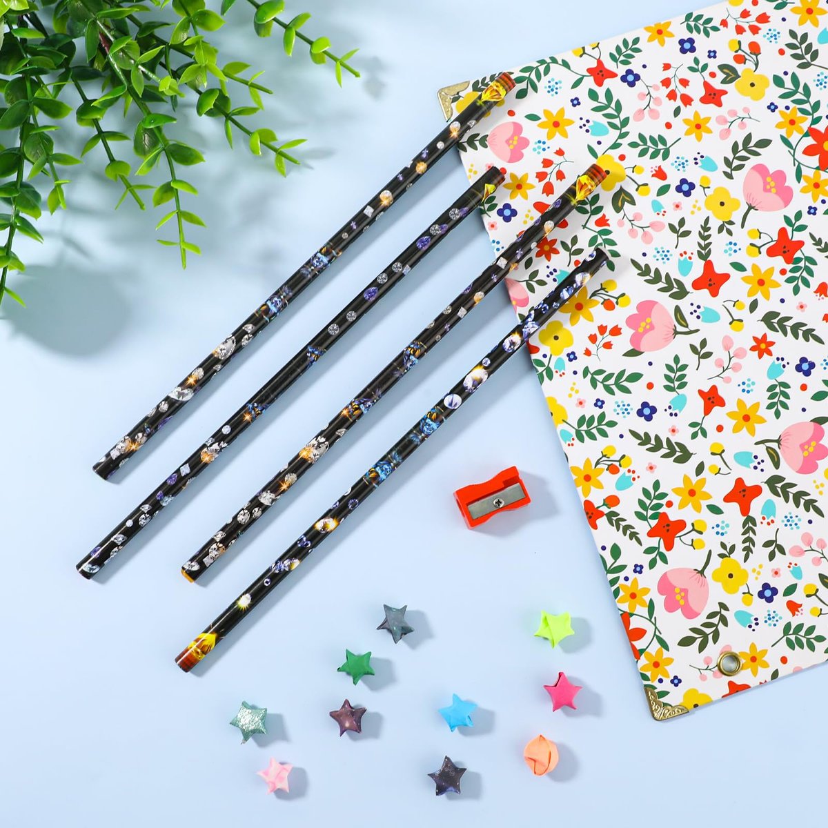 Hariendny 4 Pack Rhinestone Picker Tool - Adhesive Resin Picker Pencil for Nail Art, Gem Pick Up Tools with Sharpener - görsel 11