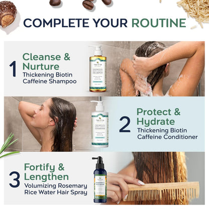 Tree To Tub Rosemary Water Spray for Hair Growth - Fermented Rice Water for Hair Growth, Nourishing Scalp Care, 3.4 Fl Oz Avelisse