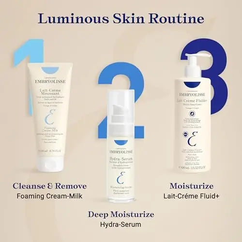 Embryolisse Lait-Crème Fluid+ Face & Body Cream - Multi-Use Lightweight Moisturizer with Shea Butter & Aloe Vera, Fast Absorbing, For All Skin Types, 13.52 Fl Oz Avelisse