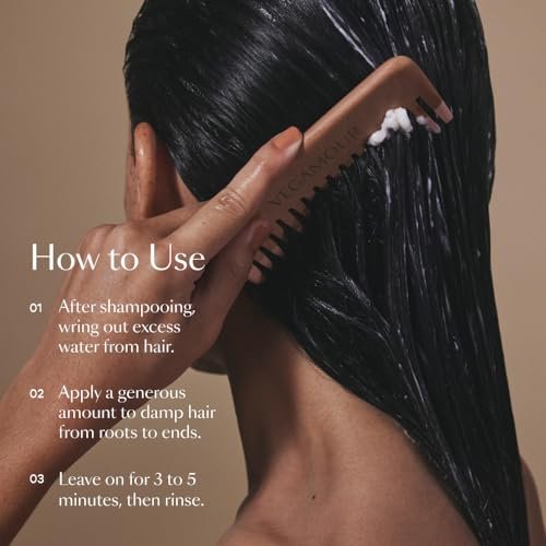 VEGAMOUR HYDR-8 Deep Moisture Repair Mask – Sulfate-Free Deep Conditioner for Dry, Damaged, Frizzy Hair, Floral & Vanilla Scent, 5 fl. oz. Avelisse