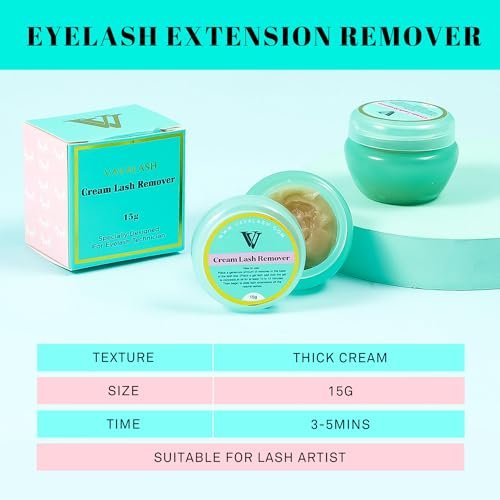 VAVALASH Lash Remover Cream for Eyelash Extensions – Low Irritation, Fast Dissolving, Professional Salon Use (15g) - görsel 12