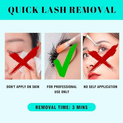 VAVALASH Lash Remover Cream for Eyelash Extensions – Low Irritation, Fast Dissolving, Professional Salon Use (15g)