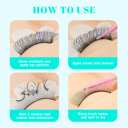 VAVALASH Lash Remover Cream for Eyelash Extensions – Low Irritation, Fast Dissolving, Professional Salon Use (15g)