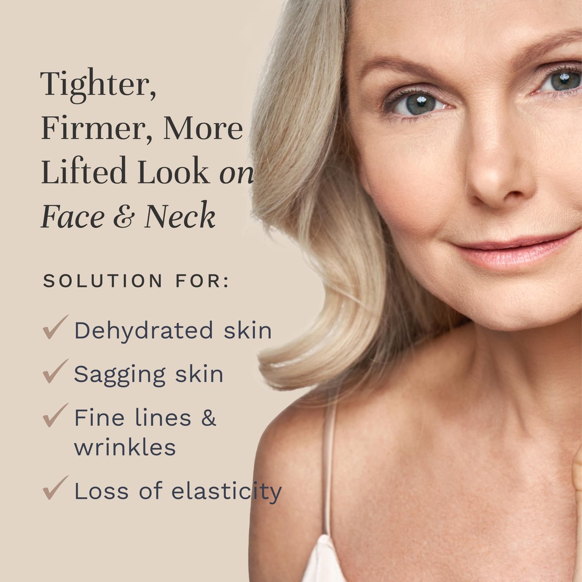 City Beauty Advanced Action Sculpting Cream - Firming Cream for Saggy Jawline, Drooping Face & Neck Wrinkles Avelisse