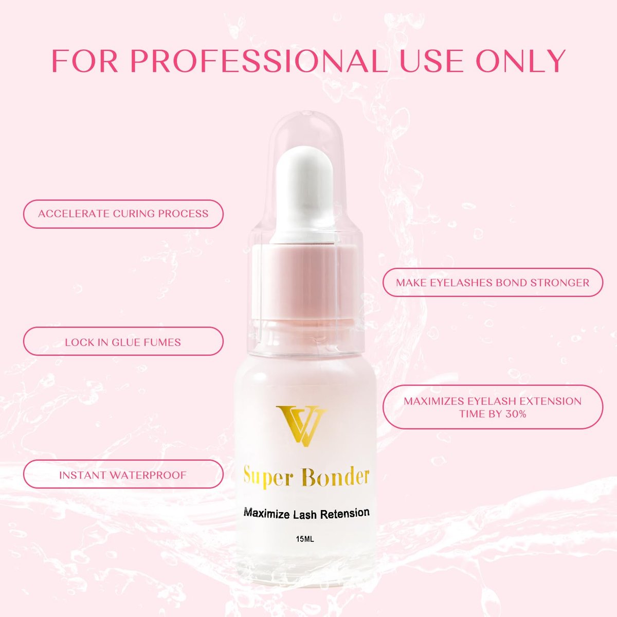 VAVALASH Lash Bonder for Eyelash Extensions – Water and Oil Proof: Creates a protective seal that resists moisture – Image 3