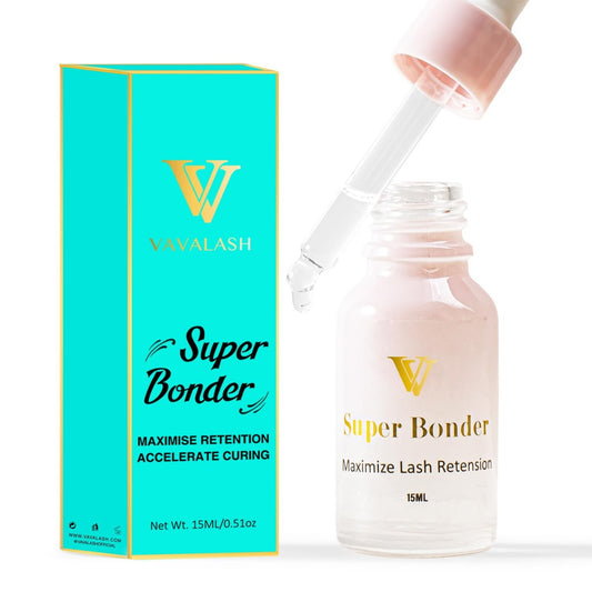 VAVALASH Lash Bonder for Eyelash Extensions - Super Lash Bonder Glue Accelerator, Increase Lash Retention, Accelerate Drying Time, Water & Oil Proof Professional Eyelash Supplies (10ml) Avelisse