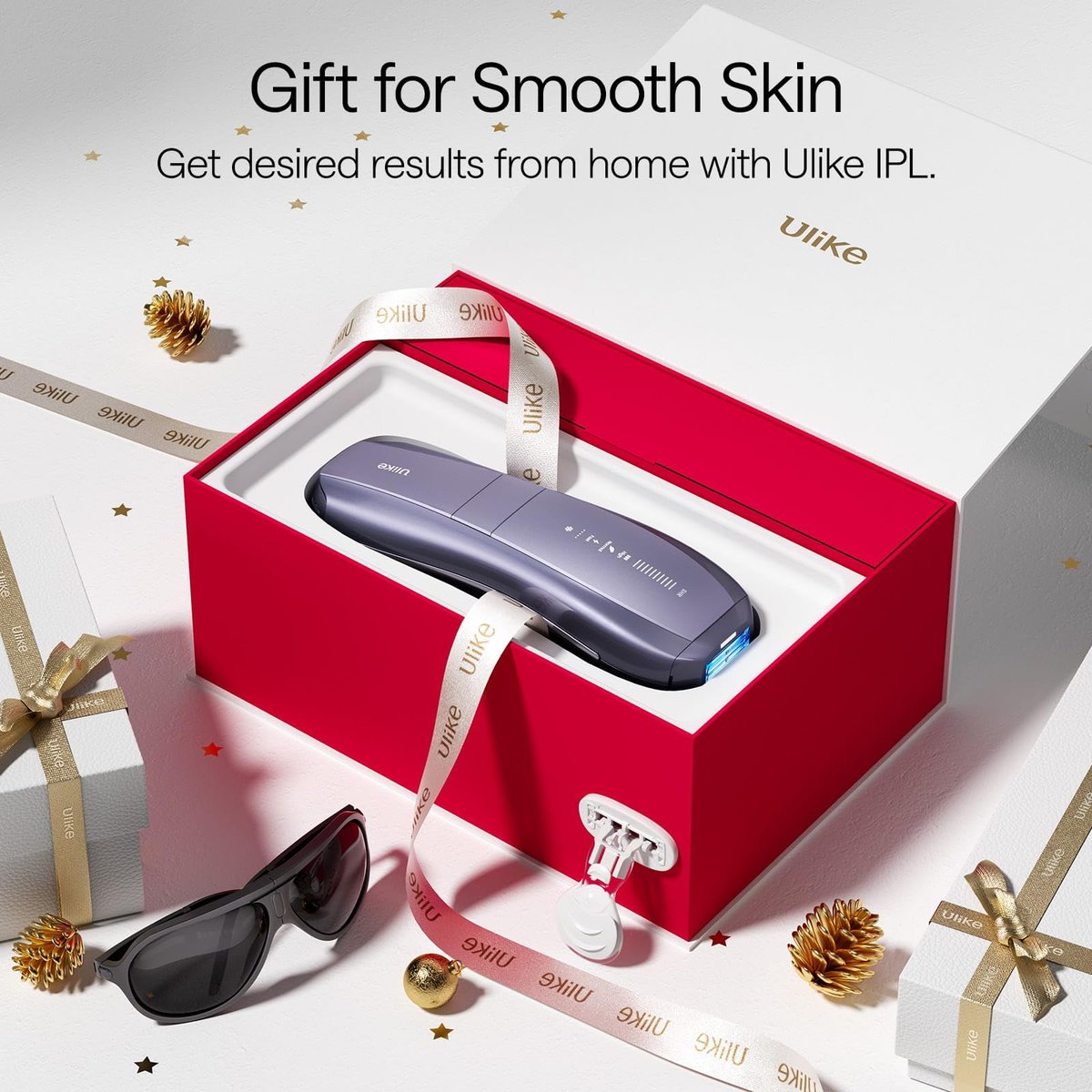 Ulike Air 10 IPL Laser Hair Removal Device – Permanent Hair Reduction with Ice-Cool Technology for Nearly Painless Home Use (Roland Purple) Avelisse