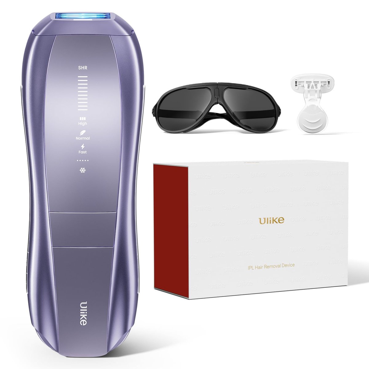 Ulike Air 10 IPL Laser Hair Removal Device – Permanent Hair Reduction with Ice-Cool Technology for Nearly Painless Home Use (Roland Purple) Avelisse