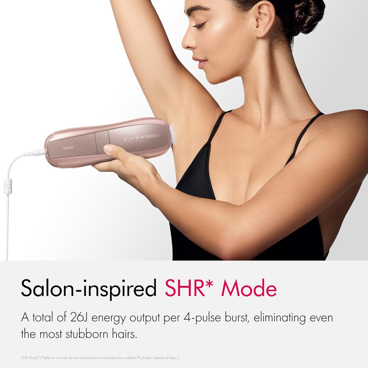 Ulike Air 10 IPL Laser Hair Removal Device for Women and Men – 65°F Ice-Cooling, Dual Lights, Skin Sensor & USHR Mode, Nearly Painless and Long-Lasting Results, Pink Avelisse