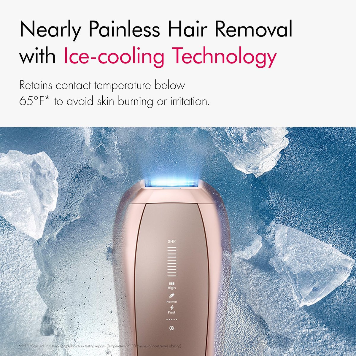 Ulike Air 10 IPL Laser Hair Removal Device for Women and Men – 65°F Ice-Cooling, Dual Lights, Skin Sensor & USHR Mode, Nearly Painless and Long-Lasting Results, Pink Avelisse