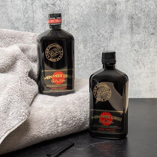 18.21 Man Made Anti-Flake 2-in-1 Shampoo & Conditioner in Sweet Tobacco – Hydrating Cleanse for Dry, Itchy, Flaky Scalp, 16 oz Avelisse