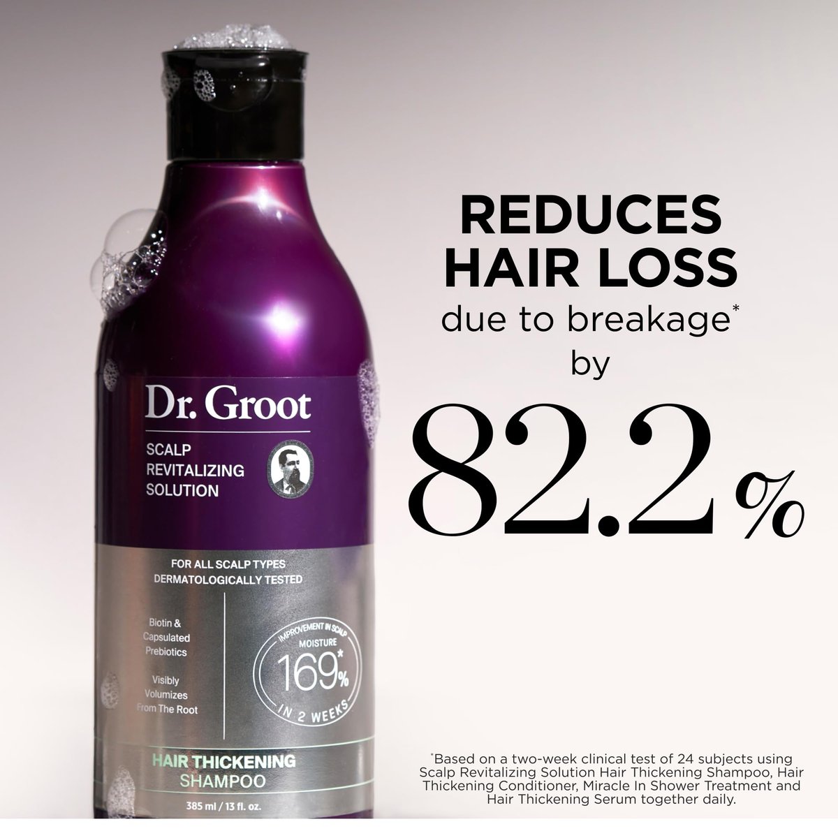 Dr. Groot Scalp Revitalizing Solution Travel Set for Hair Loss - Korean Hair Care with Rosemary Oil, Hair Thickening Shampoo & Miracle In-Shower Treatment, TSA Approved (3-Pack, 1.01 Fl Oz Each) Avelisse
