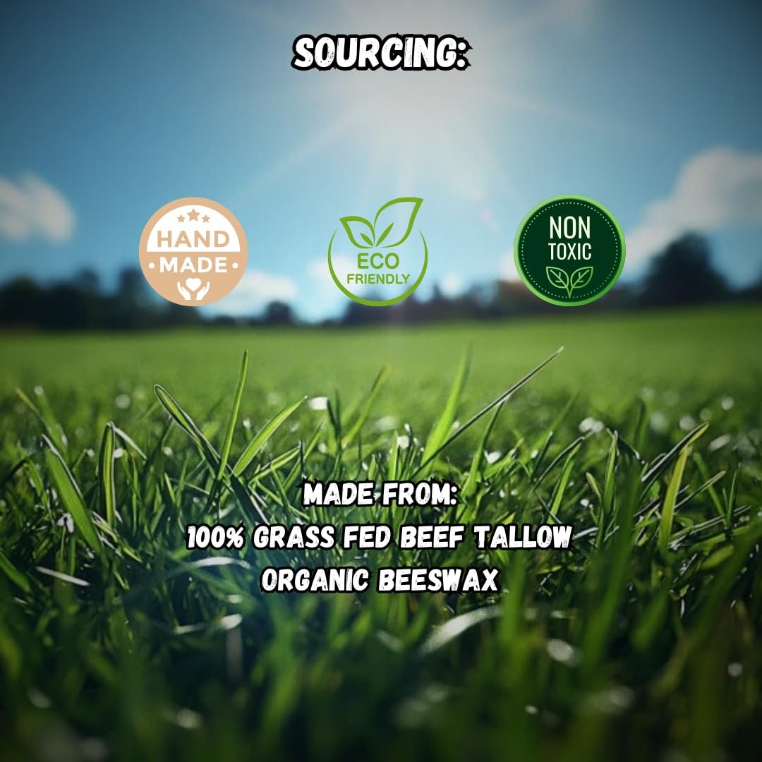 Beef Tallow Lip Balm – 100% Grass Fed & Organic, Natural Hydrating Lip Care (4 Pack, Black) - görsel 15