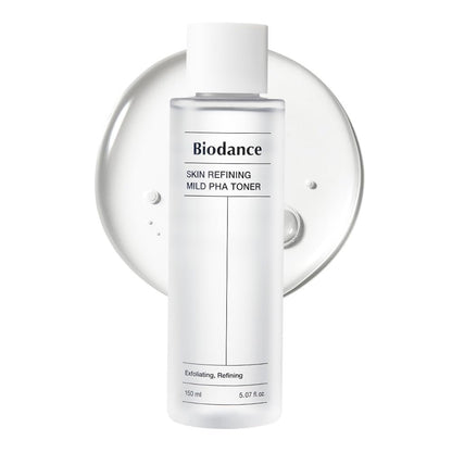 Biodance Skin Refining Mild PHA Toner – Gentle Exfoliating & Hydrating Face Toner for Sensitive Skin with Ceramides & NMF, 5.07 fl oz (150ml) Avelisse