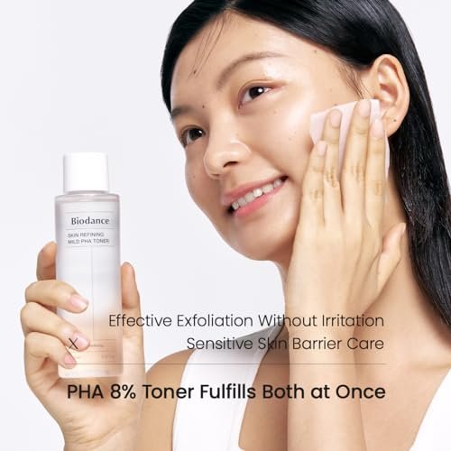 Biodance Skin Refining Mild PHA Toner – Gentle Exfoliating & Hydrating Face Toner for Sensitive Skin with Ceramides & NMF, 5.07 fl oz (150ml) Avelisse