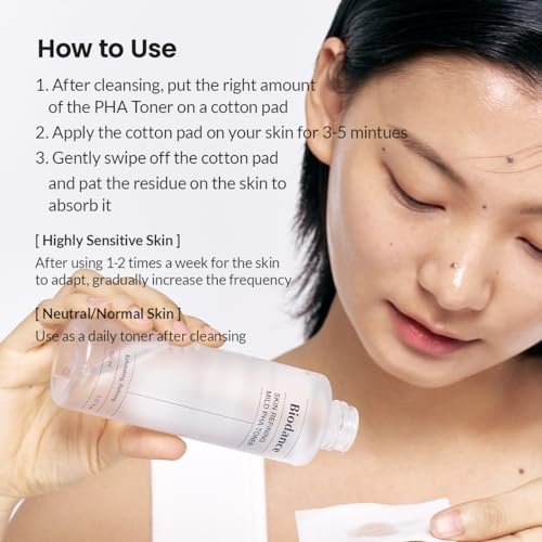 Biodance Skin Refining Mild PHA Toner – Gentle Exfoliating & Hydrating Face Toner for Sensitive Skin with Ceramides & NMF, 5.07 fl oz (150ml) Avelisse