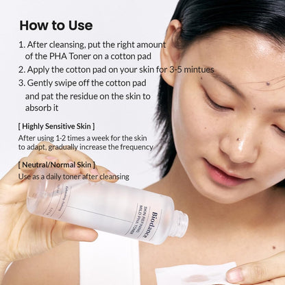 Biodance Skin Refining Mild PHA Toner – Gentle Exfoliating & Hydrating Face Toner for Sensitive Skin with Ceramides & NMF, 5.07 fl oz (150ml) Avelisse
