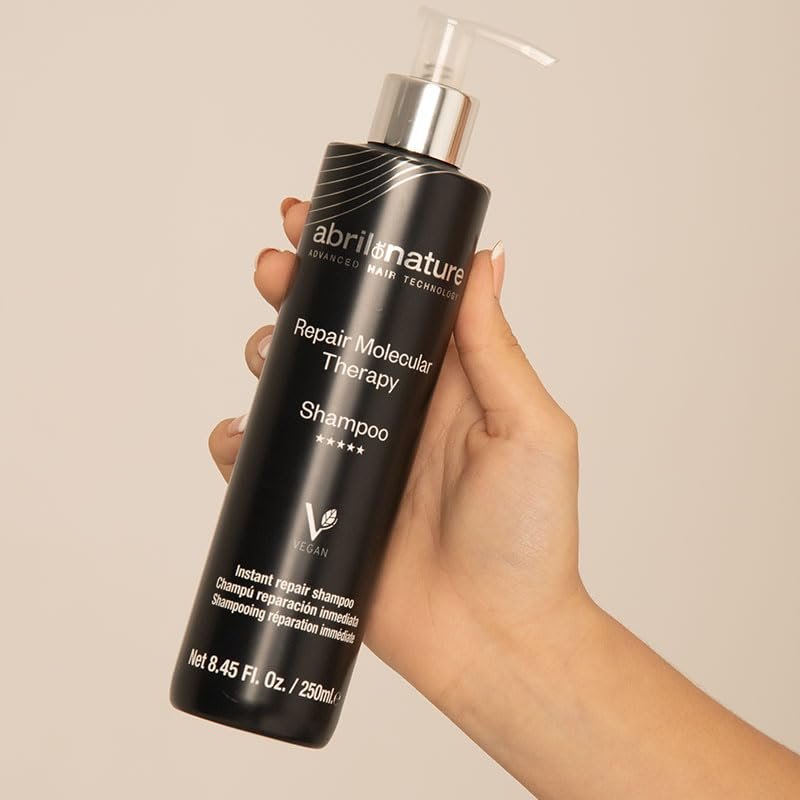 abril et nature Professional Shampoo Molecular Therapy – Restructures, Repairs & Fills Hair Fiber for Extremely Damaged, Overprocessed or Aging Hair – Healthy & Strong – 250 ml - görsel 4
