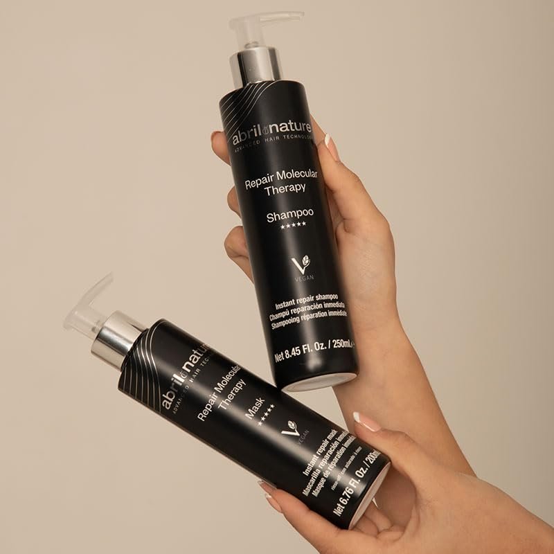 abril et nature Professional Shampoo Molecular Therapy – Restructures, Repairs & Fills Hair Fiber for Extremely Damaged, Overprocessed or Aging Hair – Healthy & Strong – 250 ml - görsel 3