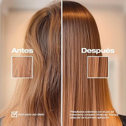 abril et nature Professional Shampoo Molecular Therapy – Restructures, Repairs & Fills Hair Fiber for Extremely Damaged, Overprocessed or Aging Hair – Healthy & Strong – 250 ml