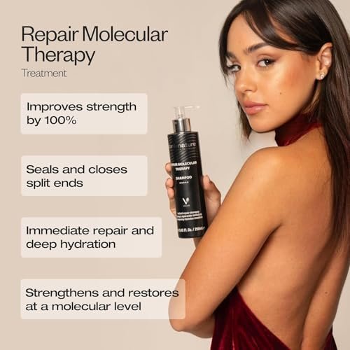 abril et nature Professional Mask Molecular Therapy - Restructures, Repairs, and Fills Hair Fiber - Nourishing & Hydrating - For Damaged, Overprocessed, or Aging Hair - Vegan - 200 ml - görsel 4