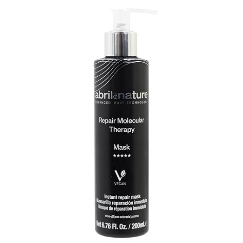 abril et nature Professional Mask Molecular Therapy - Restructures, Repairs, and Fills Hair Fiber - Nourishing & Hydrating - For Damaged, Overprocessed, or Aging Hair - Vegan - 200 ml - görsel 2
