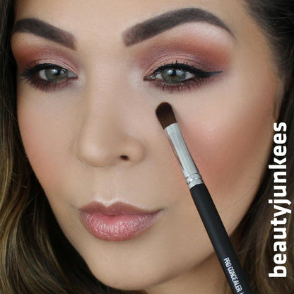 Beauty Junkees Flat Concealer Brush Under Eye - Small Concealer Brush for Foundation, Eyebrows, Nose Contour, Color Corrector, Cream & Powder Cosmetics - Synthetic Bristles