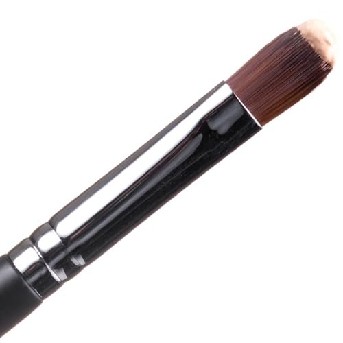 Beauty Junkees Flat Concealer Brush Under Eye - Small Concealer Brush for Foundation, Eyebrows, Nose Contour, Color Corrector, Cream & Powder Cosmetics - Synthetic Bristles - görsel 14