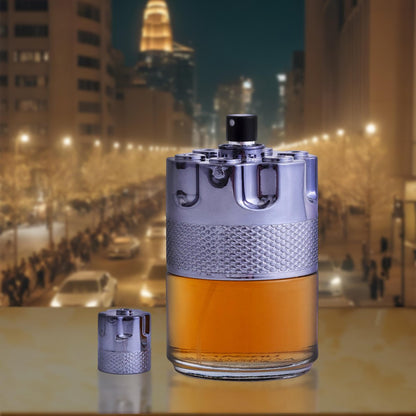 Azura Noir After Dark Eau De Parfum for Men - Woody Spicy Long-Lasting Cologne, Top Notes of Lemon, Mandarin Orange, Lavender & Cinnamon, 100ml Avelisse