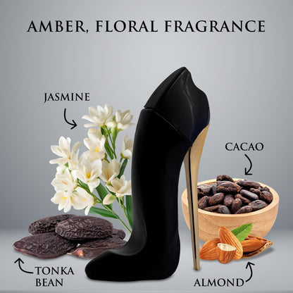 Bad Girl Eau De Parfum for Women - Top Notes of Bergamot & Lemon Blend with Almond & Coffee - Middle Notes of Vanilla, Cinnamon & Cacao - Perfume Suitable For Day & Night - Elegant 100ml Bottle Avelisse