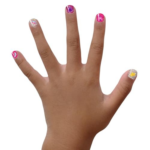 Piggy Paint 100% Non-Toxic Girls Nail Polish Gift Set - Sparkle, Sparkle! - Safe, Cruelty-Free, Vegan, Low Odor for Kids (4 Pack, 0.13 Fl Oz Each) Avelisse