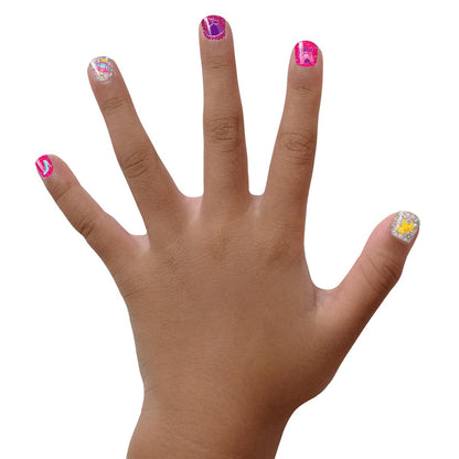 Piggy Paint 100% Non-Toxic Girls Nail Polish Gift Set - Sparkle, Sparkle! - Safe, Cruelty-Free, Vegan, Low Odor for Kids (4 Pack, 0.13 Fl Oz Each) Avelisse