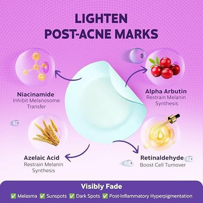 BIO'LEARY FSA HSA Acne Treatment | Anti-Bacterial Pimple Patches | Fast Acne Drying Treatment | Dual Action Acne Patch | Hydrocolloid Spot Cover | Zit Stickers | 72 Counts