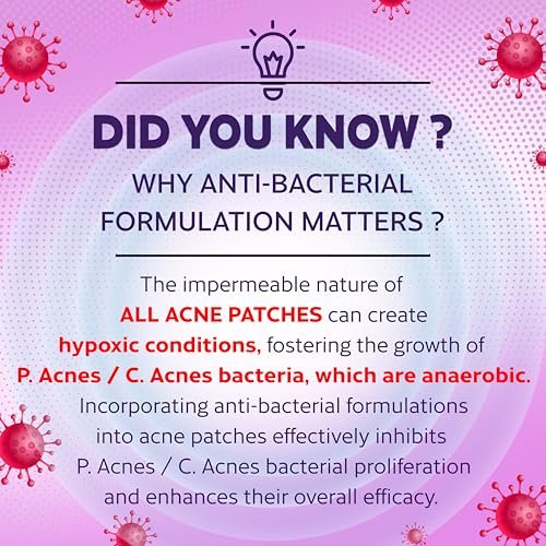 BIO'LEARY FSA HSA Acne Treatment | Anti-Bacterial Pimple Patches | Fast Acne Drying Treatment | Dual Action Acne Patch | Hydrocolloid Spot Cover | Zit Stickers | 72 Counts - görsel 8